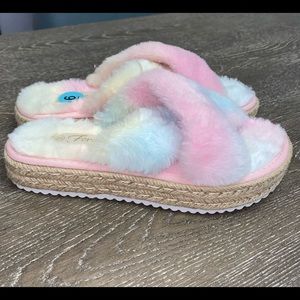 Forever Slipper Espadrille Sandals Tie Dye Size 6M